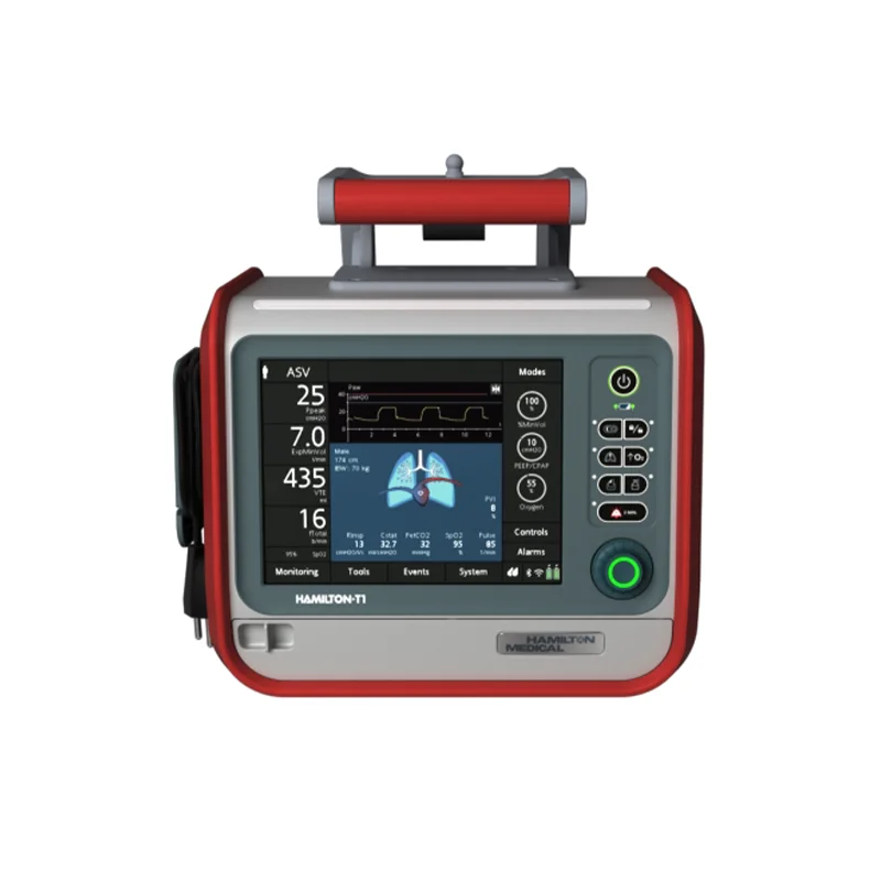 Mechanical ventilators for respiratory support on air transfers